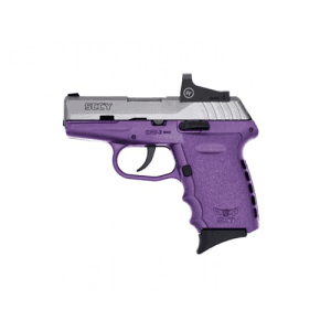 Sccy Industries Cpx-2 9mm 3.1" 10rd Pistol W/ Crimson Trace Red Dot - Stainless | Purple