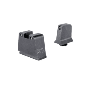 Trijicon Suppressor/Optic Height Sights (Black Outline /Green Tritium) Fits Glock Slim Frame