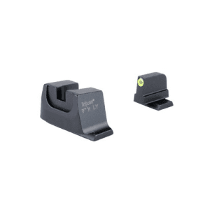 Trijicon Suppressor/Optic Height Sights (Yellow Outline /Green Tritium) Fits S&w M&p C.o.r.e