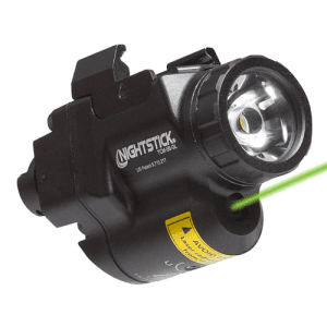 Nightstick Subcompct Weapon-Mount Light Narrow Rail Grn Laser