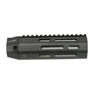 LANCER LCH5 Carbine Length 6" Full Top Rail AR15 Handguard | Black Carbon Fiber