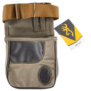 Browning Laredo Shell Pouch Olive Canvas/Leather Belt Mount