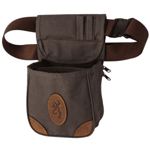 Browning Lona Shell Pouch Flint Canvas/Leather Belt Mount