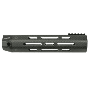 LANCER LCH5 Mid-Length 8" Free Float AR15 Handguard 2" Top Rail | Black Carbon Fiber
