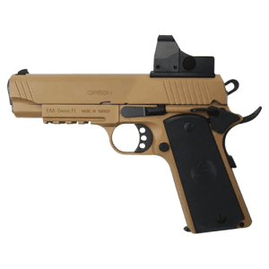 Eaa Girsan Mc1911c Commander 45 Acp 4.4" 8rd Pistol W/ Red Dot - Fde
