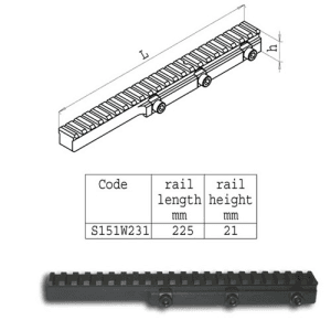 Sako Trg Tactical Picatiny Rail 225 X 21