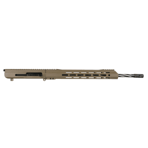 Bc-10 | .308 Right Side Charging Fde Upper | 20" 416r Ss Black Nitride Bear Claw Fluted Heavy Barrel | 1:10 Twist | Rifle Length Gas System | 15" Mlok Split Rail | With Bcg & Charging Handle