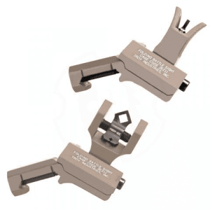 Troy-Industries Troy 45-Degree Offset Sight Set - Ssig-45s-Mdft-00 - M4 Front & Dioptic Rear - Flat Dark Earth