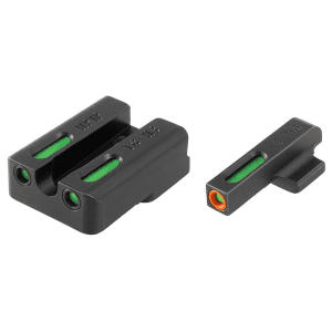 Truglo Tfx Pro Tritium/Fiber-Optic Day/Night Sights Fit H&k Vp9, Vp40, P30, P30sk, P30l, 45, & 45 Tactical (Including Compact) - Orange Outline Front/