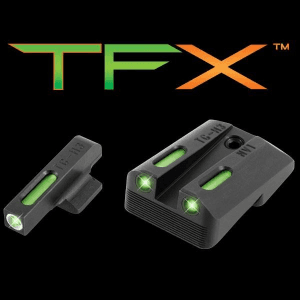 Truglo Tfx Tritium/Fiber-Optic Day/Night Sights Fits Novak Lomount Cut .260 Front / .450 Rear (1911 5" Govt. .45acp) Ruger Sr1911 Models (Regardless O