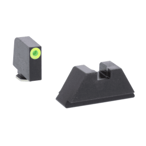 Ameriglo Glock Xl Tall Suppressor/Optic Height Set (All Except 42-43) - Green Tritium W Lumigreen Outline Front / Black Rear