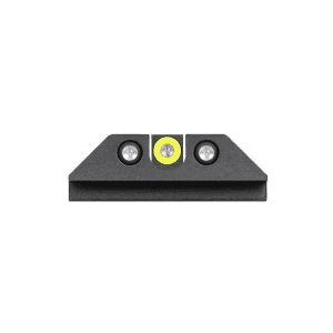 Night-Fision Night Fision Tritium Night Sight Set Yellow Front Black U-Notch Back For Glock