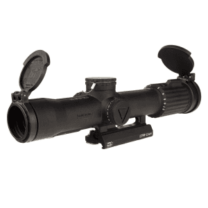 Trijicon Sco Vcog Rifle Scope 1-8x28 Ffp Red Mrad Tree Illum. Black With Flipcaps