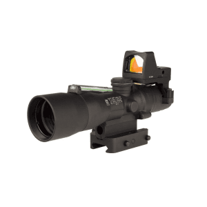 Trijicon Compact Acog 3x30 Rifle Scope Green Horseshoe/Dot 5.56x45mm/62gr. Red Dot Combo Illuminated Black