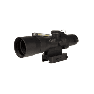 Trijicon Compact Acog 3x30 Rifle Scope Amber Chevron .223/62gr. W/ Mount Illuminated Black