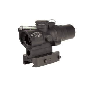 Trijicon 1.5x16s Compact Acog Rifle Scope Green Ring & 2 Moa Cdr Illuminated Black With Mount