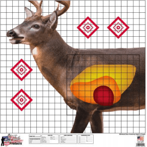 Pro-Shot Whitetail Deer Sight In Target 25" X 25" 5/ct