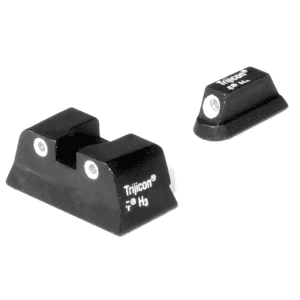 Trijicon Bright & Tough Night Sight Set White With Green Front And Rear