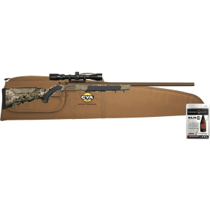 Cva  Accura Lr-X 50 Cal Muzzleloader Cerakote Patriot Brown Konuspro 4-12x44 Ir Bdc Reticle