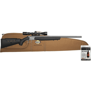 Cva Accura Mr-X Muzzleloader Rifle 50 Cal Stainless Steel Black Konuspro 4-12x44 Ir Bdc Reticle