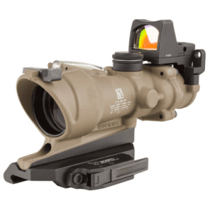 Trijicon Ecos Acog 4x32 Flat Dark Earth Green Crosshair 223 556 Bdc 1 Inch Mount