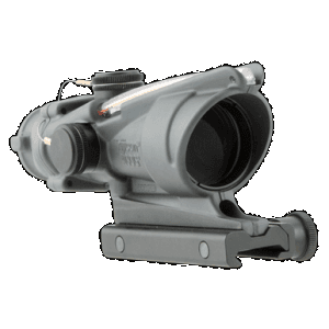 Trijicon Acog 4x 32mm Illuminated Red Chevron Bdc .223/5.56 Gray 1 Inch Mount