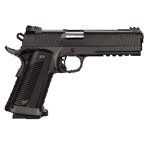 Rock Island Armory Rock Island 51679 Tac Ultra Fshc 9mm Luger Caliber With 5" Barrel, 17+1 Capacity, Overall Black Parkerized Finish Steel, Picatinny Rail/Beavertail Frame, Serrated Slide & Black G10 Grip