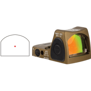 Trijicon Rmr Type 2 3.25 Moa Red Dot Coyote Brown Reflex Sight For Pistols