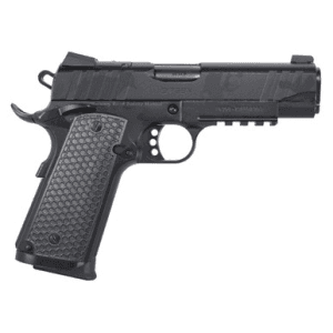 European American Armory Girsan 391154 Mc1911 C Influencer Compact 45 Acp 8+1 4.40" Black Steel Barrel, Black Camo Optic Ready/Serrated Steel Slide & Frame W/Picatinny Rail & Beavertail, Black Polymer Grip
