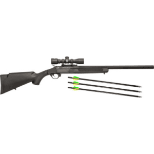 Traditions Crx6220060 Crackshot Xbr Package 22 Cal 1rd 16.50" 20" Blued Steel Barrel & Receiver, Black Synthetic Stock, 4x32 Scope, Three Firebolt Arrows