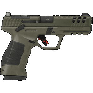 SAR USA SAR9G3OD SAR9 Gen3 Full Size Frame 9mm Luger 17+1 4.40" Black Steel Barrel, OD Green Cerakote Serrated Steel Slide, OD Green Cerakote Polymer Frame w/Picatinny Rail, Black Polymer Grip