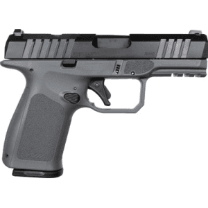Rost Martin Rm1cgryos Rm1c Compact Frame 9mm Luger 15+1/17+1 4" Black Steel Barrel, Black Tenifer Optic Ready/Serrated Steel Slide, Stone Gray Polymer Frame W/Picatinny Rail, Rgt Grip, Ambidextrous