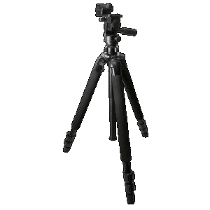 KOPF Jager KJ85003K Folding Tripod K700 Tripod made of Aluminum with Black Finish, Adjustable Reaper Rail, 3-Level Leg Extension, 21-87 Degree Pan & Tilt