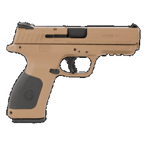 European American Armory Eaa Girsan 390110 Mc28 Sa 9mm Luger 17+1, 4.25" Blued Steel Barrel, Flat Dark Earth Serrated Steel Slide & Polymer Frame W/Picatinny Rail, Black Interchangeable Backstrap Grip, Ambidextrous