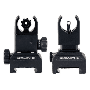 Ultradyne C4 Folding Front Rear Sight Combo Picatinny Rifle Sights