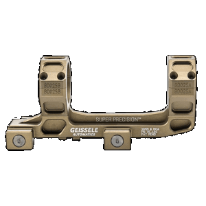 Geissele Ar15 Super Precision 30mm Scope Mount Ring Combo Desert Tan Anodized