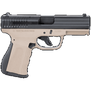 FMK G9C1G2DESSCM 9C1 G2 *CA/MA Compliant 9mm Luger 10+1 4" Black Stainless Steel Barrel, Black Serrated Carbon Steel Slide, Flat Dark Earth Polymer Frame w/Picatinny Rail, Black Backstrap Grip