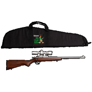 Keystone Crickett Package Rifle 22 LR 16 in. Walnut S/S with Scope