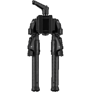 Mdt Sporting Goods Inc 105560-BLK GRND-POD Black Aluminum, 4.5"-9.0", Spiked Feet, Fits Picatinny Rail