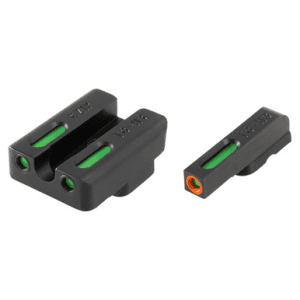 Truglo Tg13cz1pc Tfx Pro Black | Green Tritium & Fiber Optic Orange Outline Front Sight Green Tritium & Fiber Optic Rear Sight