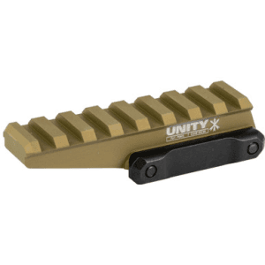 Unity Tactical Fstorf Fast Optic Riser Flat Dark Earth Anodized Picatinny Mount