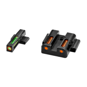 Hiviz Litewave H3 Sight Set S&w M&p Green Tritium Outline Front Orange Rear