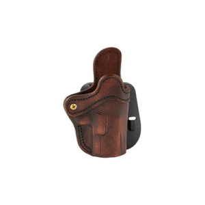 1791 Gunleather Orpdh21vtgr Paddle Holster Optic Ready Owb Size 2.1 Vintage Leather Paddle Fits S&w M&p Shield Fits Glock 17 Fits Springfield Xd9 Right Hand