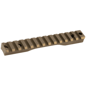 Christensen Arms Scope Base Burnt Bronze Cerakote Aluminum 0 MOA Fits Remington 700 Short Action