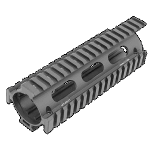 Utg Pro Mtu001t Quad Rail Drop-In Handguard Extended Anodized Aluminum Picatinny