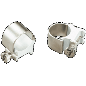 Weaver Detachable Top Mount Rings Silver 1 In High Aluminum Steel