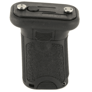 BCM VGSKMBLK BCMGunfighter Short Vertical Grip Made of Polymer With Black Aggressive Textured Finish with Storage Compartment for Keymod Rail