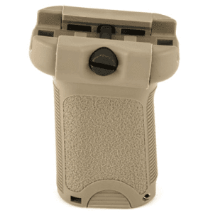 BCM VGSFDE BCMGunfighter Short Vertical Grip Made of Polymer With Flat Dark Earth Aggressive Textured Finish with Storage Compartment for Picatinny Rail