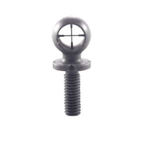 KNS Precision AR15 Crosshairs Duplex Hooded Front Sight Brass