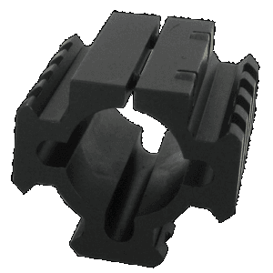 Tacstar 1081100 Shotgun Rail Mount Black 1.80" Long